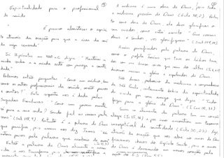 Texto sobre espiritualidade para o profissional de saude, páginas 1 e 2 Texto sobre espiritualidade para o profissional de saude, páginas 1 e 2