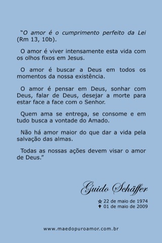 Texto em português: Todas as nossas ações devem visar o Amor de Deus Texto em português: Todas as nossas ações devem visar o Amor de Deus